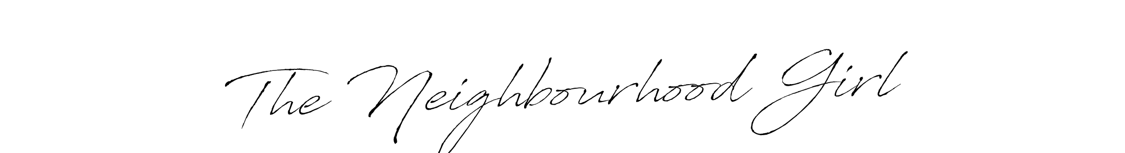 Design your own signature with our free online signature maker. With this signature software, you can create a handwritten (Antro_Vectra) signature for name The Neighbourhood Girl. The Neighbourhood Girl signature style 6 images and pictures png