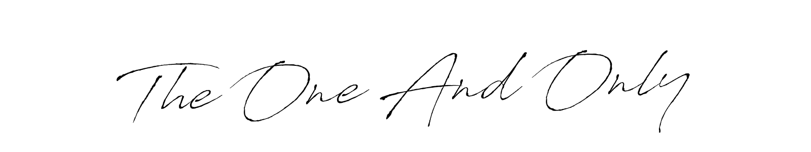 How to make The One And Only signature? Antro_Vectra is a professional autograph style. Create handwritten signature for The One And Only name. The One And Only signature style 6 images and pictures png