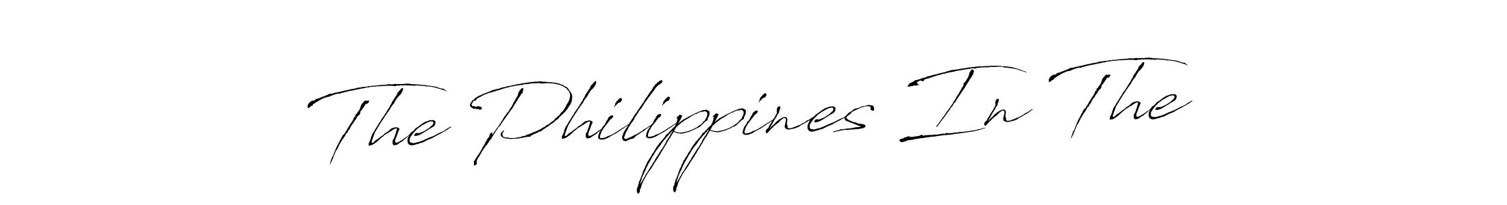 How to make The Philippines In The signature? Antro_Vectra is a professional autograph style. Create handwritten signature for The Philippines In The name. The Philippines In The signature style 6 images and pictures png