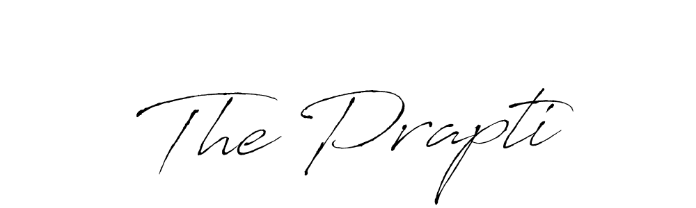 Create a beautiful signature design for name The Prapti. With this signature (Antro_Vectra) fonts, you can make a handwritten signature for free. The Prapti signature style 6 images and pictures png