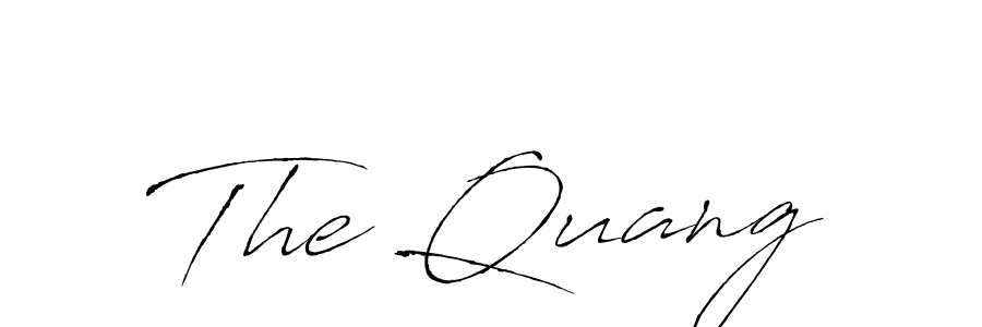 Also You can easily find your signature by using the search form. We will create The Quang name handwritten signature images for you free of cost using Antro_Vectra sign style. The Quang signature style 6 images and pictures png