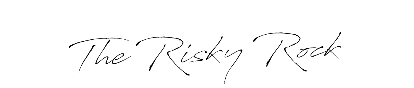 Design your own signature with our free online signature maker. With this signature software, you can create a handwritten (Antro_Vectra) signature for name The Risky Rock. The Risky Rock signature style 6 images and pictures png