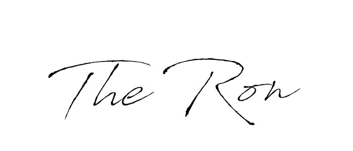 The best way (Antro_Vectra) to make a short signature is to pick only two or three words in your name. The name The Ron include a total of six letters. For converting this name. The Ron signature style 6 images and pictures png