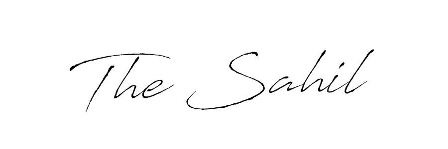 Make a beautiful signature design for name The Sahil. With this signature (Antro_Vectra) style, you can create a handwritten signature for free. The Sahil signature style 6 images and pictures png