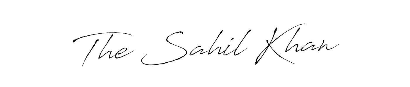 How to make The Sahil Khan name signature. Use Antro_Vectra style for creating short signs online. This is the latest handwritten sign. The Sahil Khan signature style 6 images and pictures png
