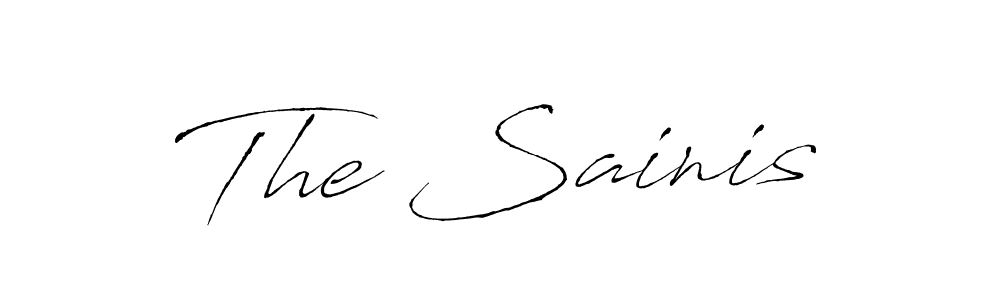The Sainis stylish signature style. Best Handwritten Sign (Antro_Vectra) for my name. Handwritten Signature Collection Ideas for my name The Sainis. The Sainis signature style 6 images and pictures png