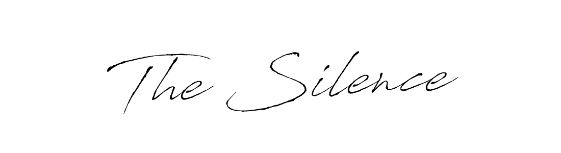 Use a signature maker to create a handwritten signature online. With this signature software, you can design (Antro_Vectra) your own signature for name The Silence. The Silence signature style 6 images and pictures png