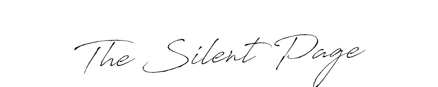 The best way (Antro_Vectra) to make a short signature is to pick only two or three words in your name. The name The Silent Page include a total of six letters. For converting this name. The Silent Page signature style 6 images and pictures png