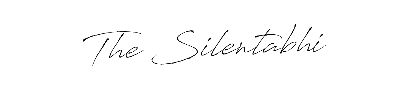 How to make The Silentabhi name signature. Use Antro_Vectra style for creating short signs online. This is the latest handwritten sign. The Silentabhi signature style 6 images and pictures png