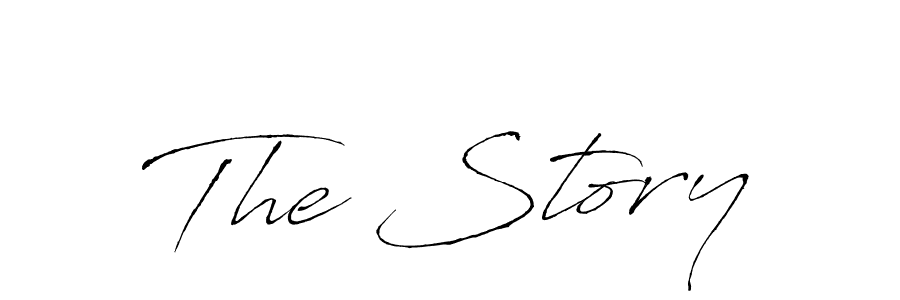 How to make The Story signature? Antro_Vectra is a professional autograph style. Create handwritten signature for The Story name. The Story signature style 6 images and pictures png