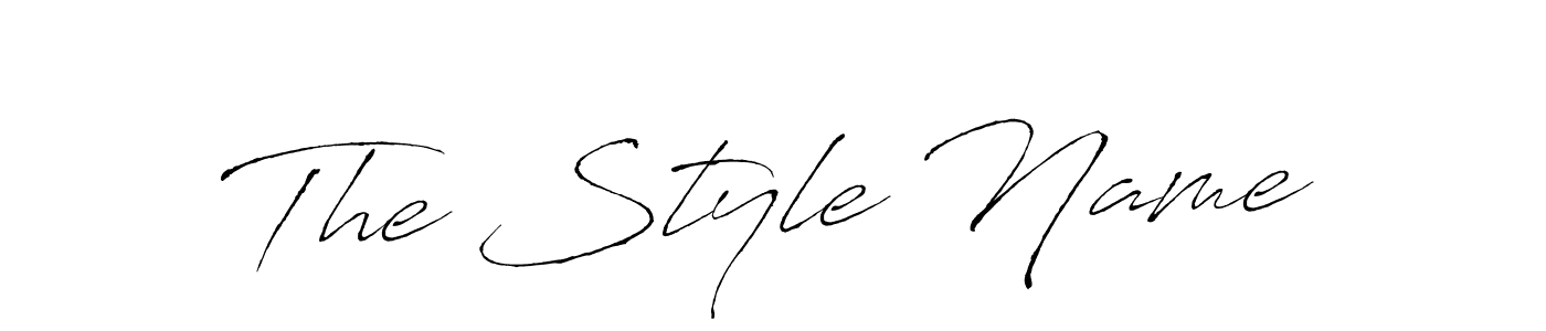 Make a beautiful signature design for name The Style Name. With this signature (Antro_Vectra) style, you can create a handwritten signature for free. The Style Name signature style 6 images and pictures png