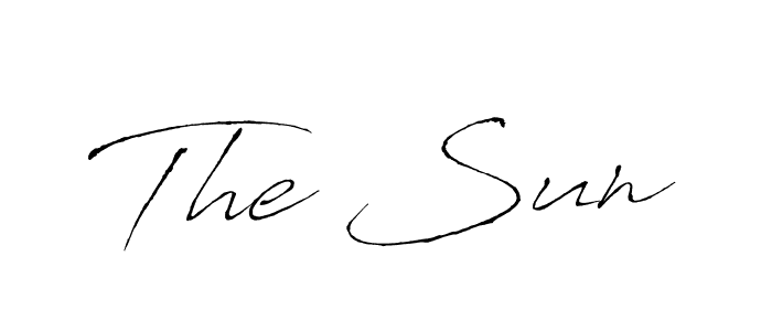 Make a short The Sun signature style. Manage your documents anywhere anytime using Antro_Vectra. Create and add eSignatures, submit forms, share and send files easily. The Sun signature style 6 images and pictures png