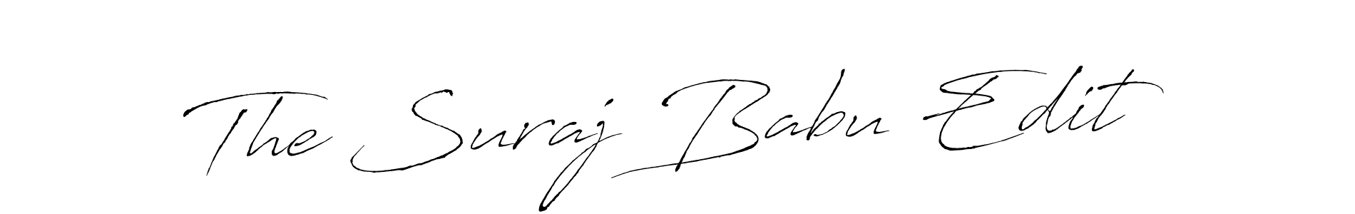 Create a beautiful signature design for name The Suraj Babu Edit. With this signature (Antro_Vectra) fonts, you can make a handwritten signature for free. The Suraj Babu Edit signature style 6 images and pictures png