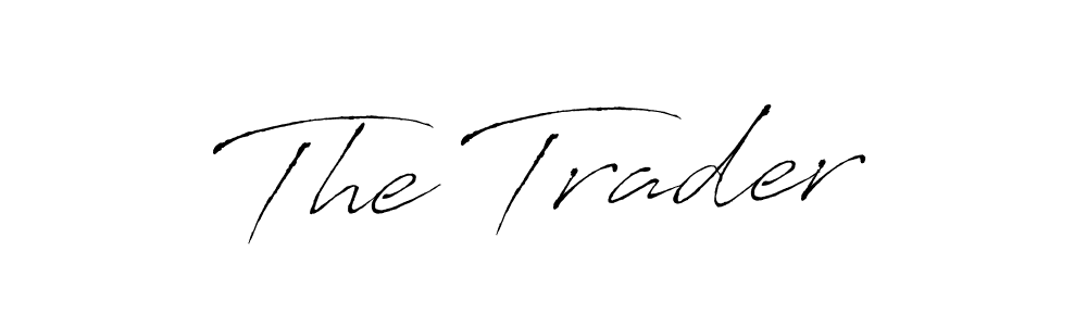 Create a beautiful signature design for name The Trader. With this signature (Antro_Vectra) fonts, you can make a handwritten signature for free. The Trader signature style 6 images and pictures png
