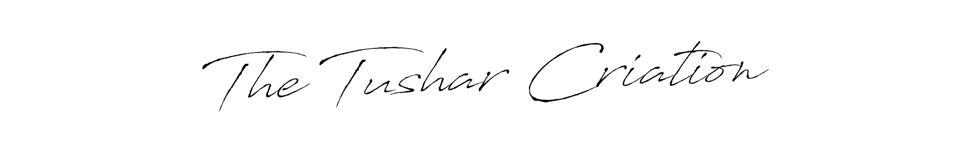 You should practise on your own different ways (Antro_Vectra) to write your name (The Tushar Criation) in signature. don't let someone else do it for you. The Tushar Criation signature style 6 images and pictures png