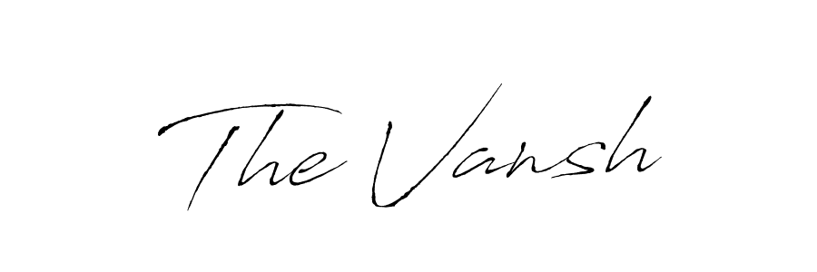 Make a beautiful signature design for name The Vansh. Use this online signature maker to create a handwritten signature for free. The Vansh signature style 6 images and pictures png