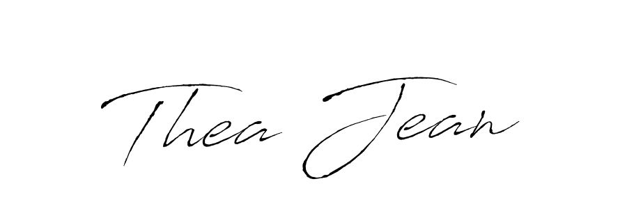 Make a beautiful signature design for name Thea Jean. With this signature (Antro_Vectra) style, you can create a handwritten signature for free. Thea Jean signature style 6 images and pictures png