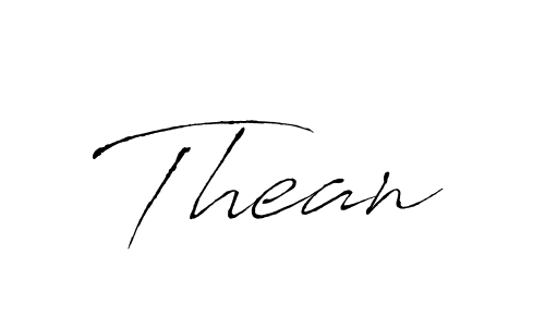 Create a beautiful signature design for name Thean. With this signature (Antro_Vectra) fonts, you can make a handwritten signature for free. Thean signature style 6 images and pictures png