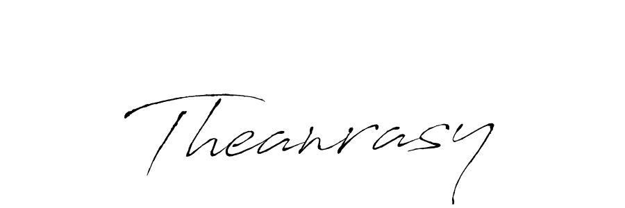 Design your own signature with our free online signature maker. With this signature software, you can create a handwritten (Antro_Vectra) signature for name Theanrasy. Theanrasy signature style 6 images and pictures png