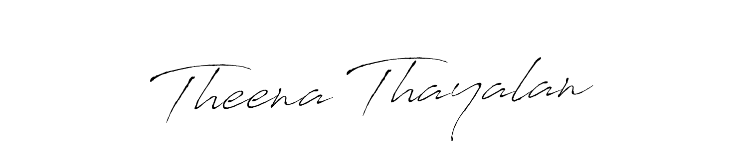 Design your own signature with our free online signature maker. With this signature software, you can create a handwritten (Antro_Vectra) signature for name Theena Thayalan. Theena Thayalan signature style 6 images and pictures png