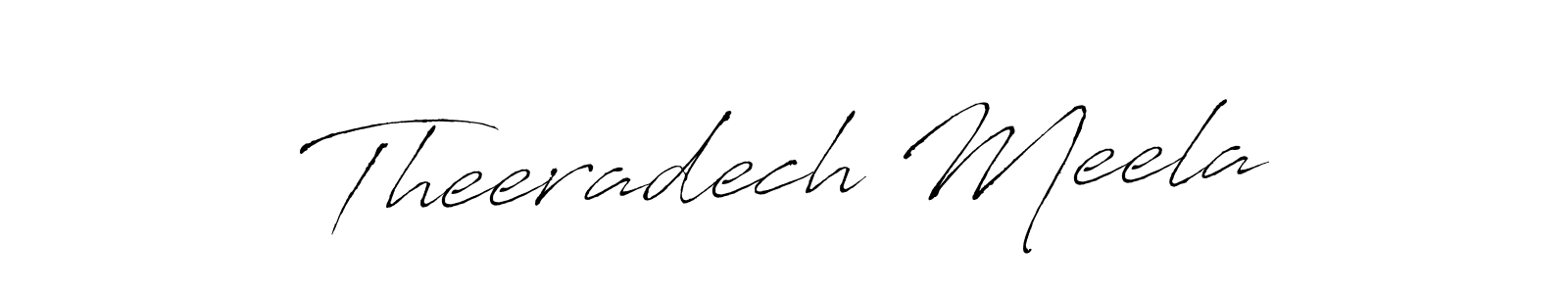 Antro_Vectra is a professional signature style that is perfect for those who want to add a touch of class to their signature. It is also a great choice for those who want to make their signature more unique. Get Theeradech Meela name to fancy signature for free. Theeradech Meela signature style 6 images and pictures png
