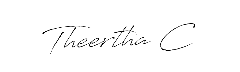 Once you've used our free online signature maker to create your best signature Antro_Vectra style, it's time to enjoy all of the benefits that Theertha C name signing documents. Theertha C signature style 6 images and pictures png