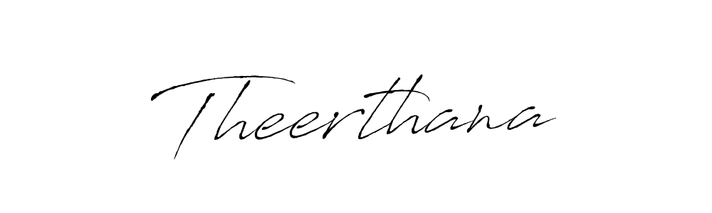 Make a beautiful signature design for name Theerthana. With this signature (Antro_Vectra) style, you can create a handwritten signature for free. Theerthana signature style 6 images and pictures png