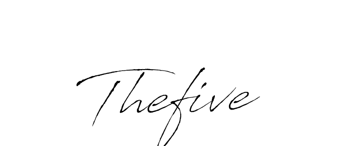 Design your own signature with our free online signature maker. With this signature software, you can create a handwritten (Antro_Vectra) signature for name Thefive. Thefive signature style 6 images and pictures png