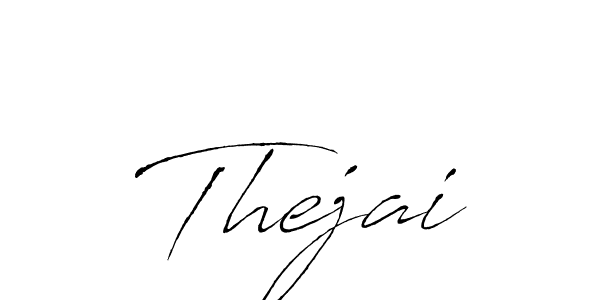 How to make Thejai signature? Antro_Vectra is a professional autograph style. Create handwritten signature for Thejai name. Thejai signature style 6 images and pictures png