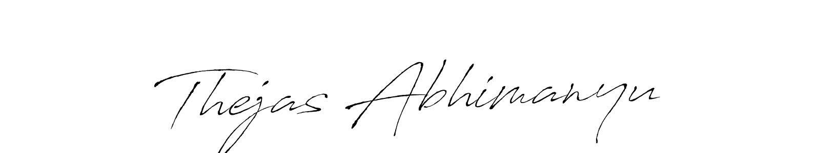 if you are searching for the best signature style for your name Thejas Abhimanyu. so please give up your signature search. here we have designed multiple signature styles  using Antro_Vectra. Thejas Abhimanyu signature style 6 images and pictures png