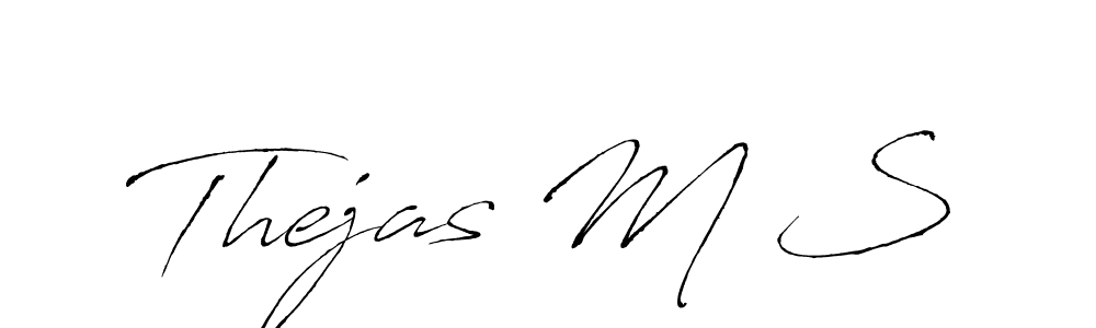 Make a beautiful signature design for name Thejas M S. Use this online signature maker to create a handwritten signature for free. Thejas M S signature style 6 images and pictures png