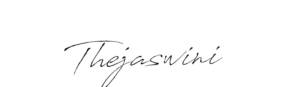 Design your own signature with our free online signature maker. With this signature software, you can create a handwritten (Antro_Vectra) signature for name Thejaswini. Thejaswini signature style 6 images and pictures png
