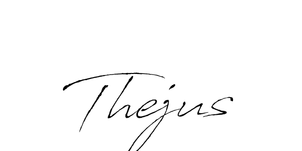 You should practise on your own different ways (Antro_Vectra) to write your name (Thejus) in signature. don't let someone else do it for you. Thejus signature style 6 images and pictures png