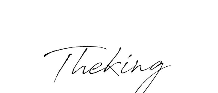 Make a beautiful signature design for name Theking. With this signature (Antro_Vectra) style, you can create a handwritten signature for free. Theking signature style 6 images and pictures png