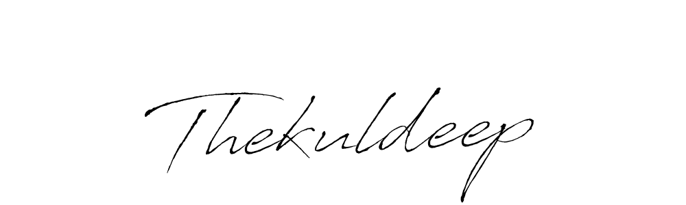 Design your own signature with our free online signature maker. With this signature software, you can create a handwritten (Antro_Vectra) signature for name Thekuldeep. Thekuldeep signature style 6 images and pictures png