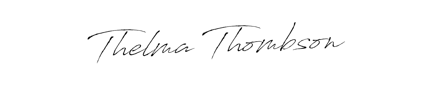 Design your own signature with our free online signature maker. With this signature software, you can create a handwritten (Antro_Vectra) signature for name Thelma Thombson. Thelma Thombson signature style 6 images and pictures png
