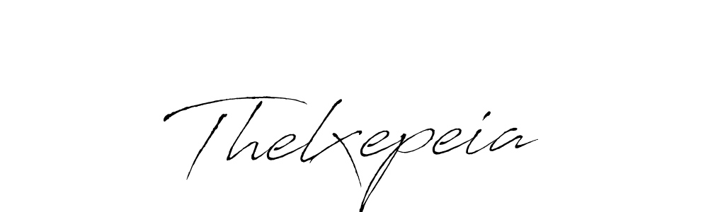 How to make Thelxepeia name signature. Use Antro_Vectra style for creating short signs online. This is the latest handwritten sign. Thelxepeia signature style 6 images and pictures png
