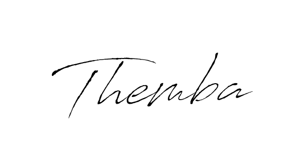 Use a signature maker to create a handwritten signature online. With this signature software, you can design (Antro_Vectra) your own signature for name Themba. Themba signature style 6 images and pictures png