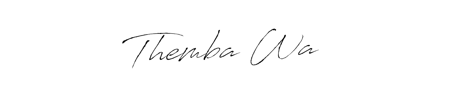 Also we have Themba Wa♥️ name is the best signature style. Create professional handwritten signature collection using Antro_Vectra autograph style. Themba Wa♥️ signature style 6 images and pictures png