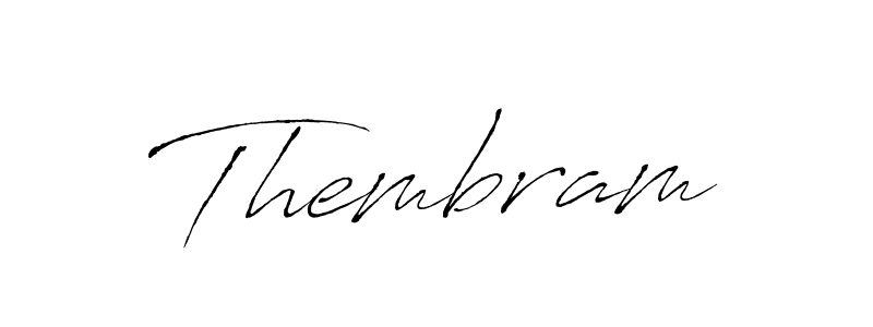 if you are searching for the best signature style for your name Thembram. so please give up your signature search. here we have designed multiple signature styles  using Antro_Vectra. Thembram signature style 6 images and pictures png