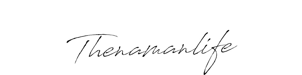 Use a signature maker to create a handwritten signature online. With this signature software, you can design (Antro_Vectra) your own signature for name Thenamanlife. Thenamanlife signature style 6 images and pictures png