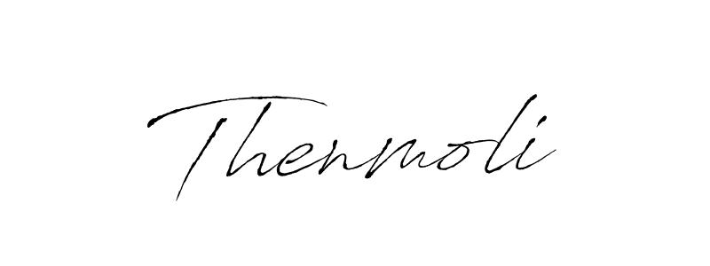 Make a beautiful signature design for name Thenmoli. With this signature (Antro_Vectra) style, you can create a handwritten signature for free. Thenmoli signature style 6 images and pictures png