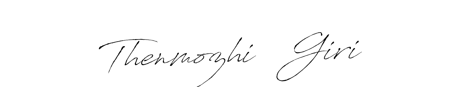 Create a beautiful signature design for name Thenmozhi   Giri. With this signature (Antro_Vectra) fonts, you can make a handwritten signature for free. Thenmozhi   Giri signature style 6 images and pictures png