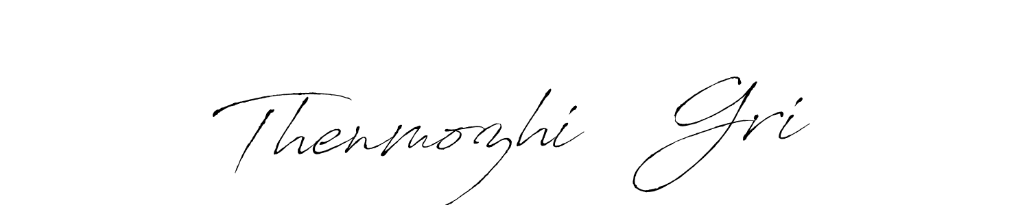 Make a beautiful signature design for name Thenmozhi   Gri. Use this online signature maker to create a handwritten signature for free. Thenmozhi   Gri signature style 6 images and pictures png