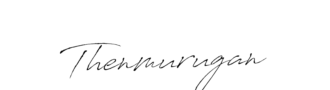 How to make Thenmurugan signature? Antro_Vectra is a professional autograph style. Create handwritten signature for Thenmurugan name. Thenmurugan signature style 6 images and pictures png