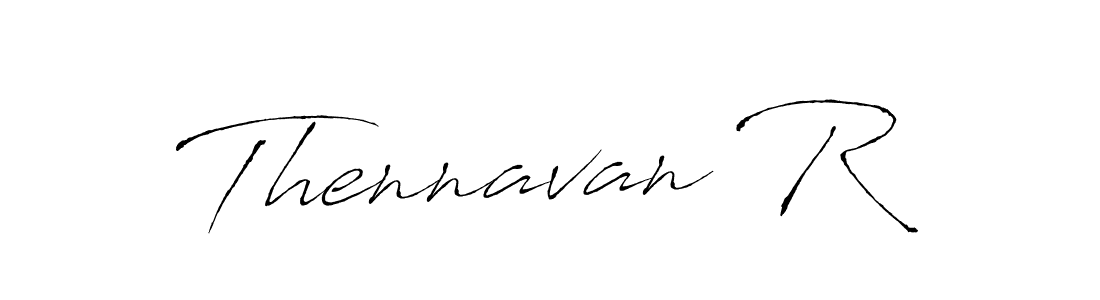 It looks lik you need a new signature style for name Thennavan R. Design unique handwritten (Antro_Vectra) signature with our free signature maker in just a few clicks. Thennavan R signature style 6 images and pictures png