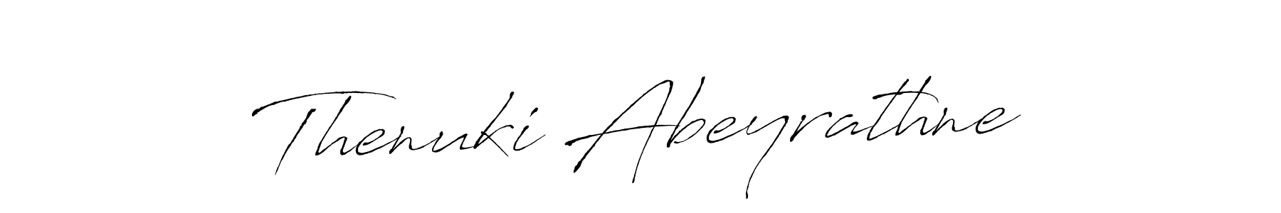 Thenuki Abeyrathne stylish signature style. Best Handwritten Sign (Antro_Vectra) for my name. Handwritten Signature Collection Ideas for my name Thenuki Abeyrathne. Thenuki Abeyrathne signature style 6 images and pictures png