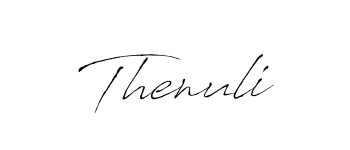 Thenuli stylish signature style. Best Handwritten Sign (Antro_Vectra) for my name. Handwritten Signature Collection Ideas for my name Thenuli. Thenuli signature style 6 images and pictures png
