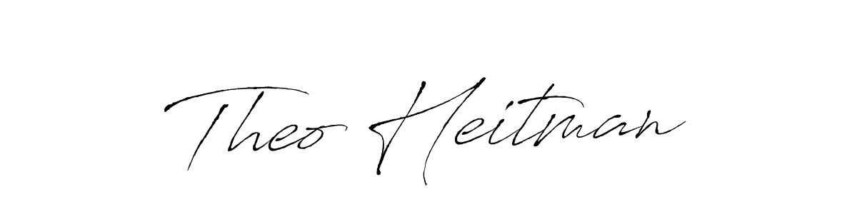 Theo Heitman stylish signature style. Best Handwritten Sign (Antro_Vectra) for my name. Handwritten Signature Collection Ideas for my name Theo Heitman. Theo Heitman signature style 6 images and pictures png