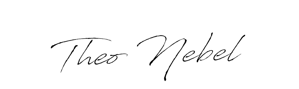 How to make Theo Nebel name signature. Use Antro_Vectra style for creating short signs online. This is the latest handwritten sign. Theo Nebel signature style 6 images and pictures png
